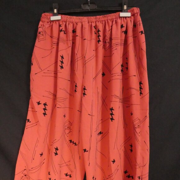 Handmade Loose Fit Abstract Print Lounge / Pajama Pants | 14 inch waist measured - Picture 6 of 16